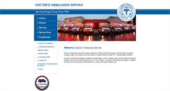 Desktop Screenshot of doctorsambulance.com